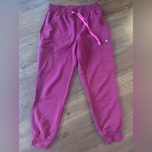 Figs Women's Deep Cranberry Joggers